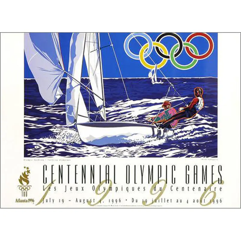 Atlanta 1996 Summer Olympics Yachting Official Event Poster by Yamagata - Fine Art Ltd.