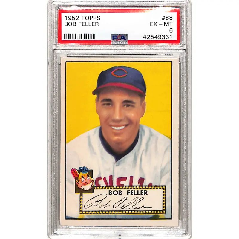 Bob Feller 1952 Topps #88 PSA 6 Ex-Mt