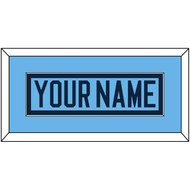 Maine Hockey Nameplate - Alternate Light Blue (2007-2008) - Single Mat 2