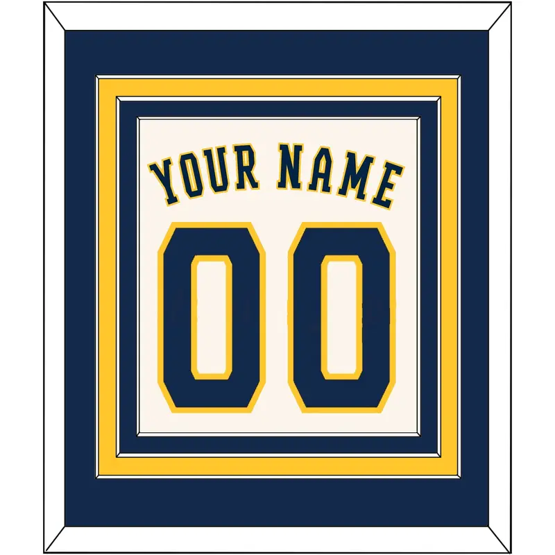 Milwaukee Name & Number - Home Cream - Triple Mat 2