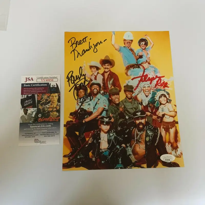 Randy Jones & Felipe Rose Village People Signed Photo With JSA COA