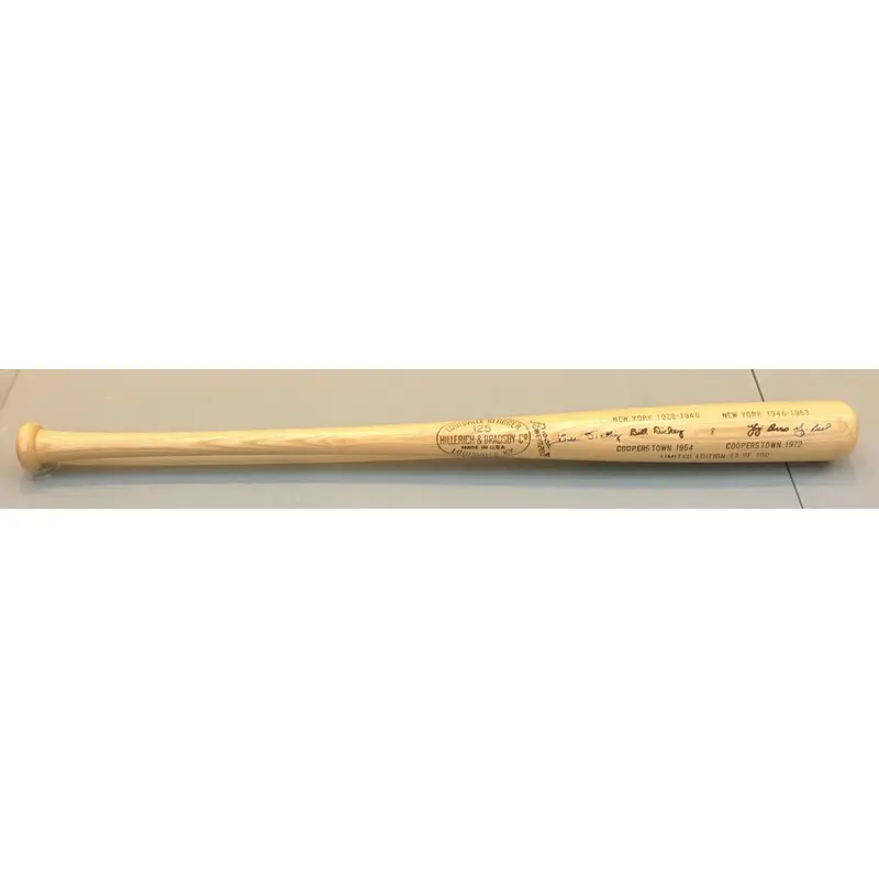 Yogi Berra & Bill Dickey Signed Louisville Slugger Game Model Bat PSA DNA