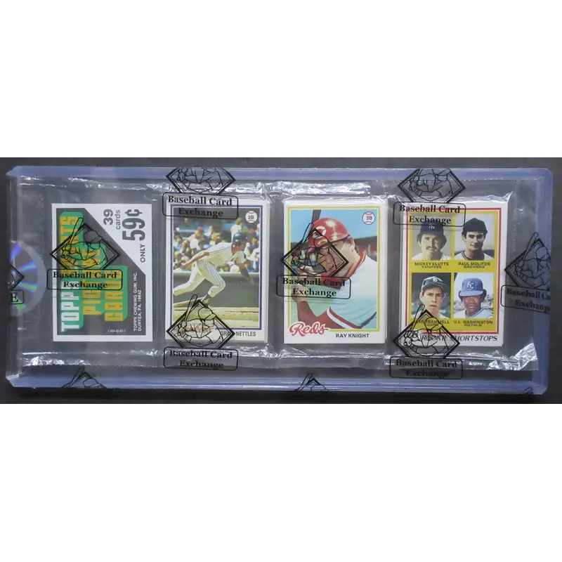 1978 Topps Baseball Unopened Rack Pack (BBCE) (Molitor RC Top) (26197)