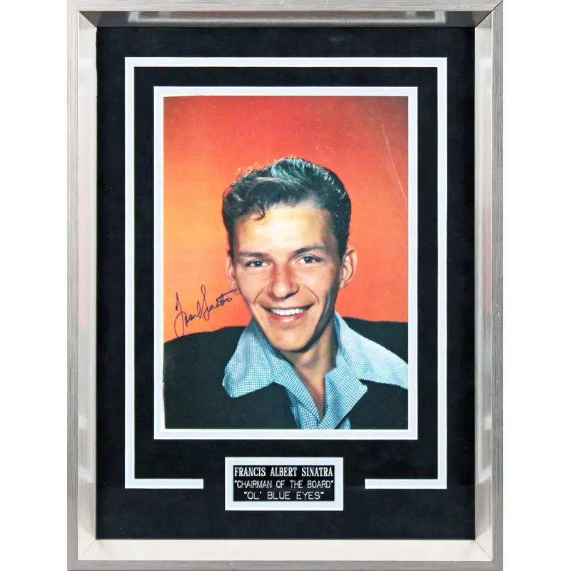 Frank Sinatra Authentic Signed Framed 9x12 Magazine Page Photo PSA/DNA #AH04075