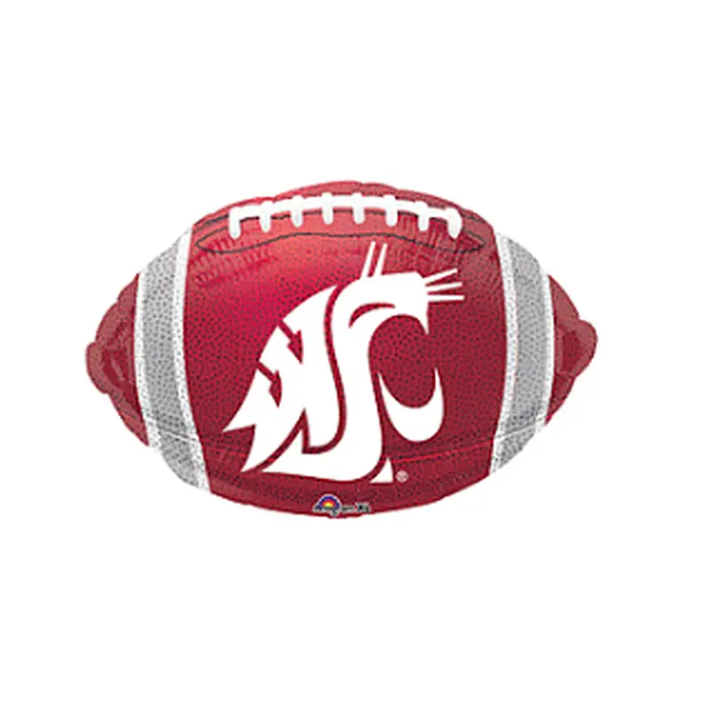 WSU Cougars Single Foil Football Balloon 18"