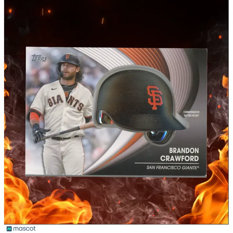 2022 Topps Brandon Crawford Batting Helmet Commemorative Relic #BH-BC