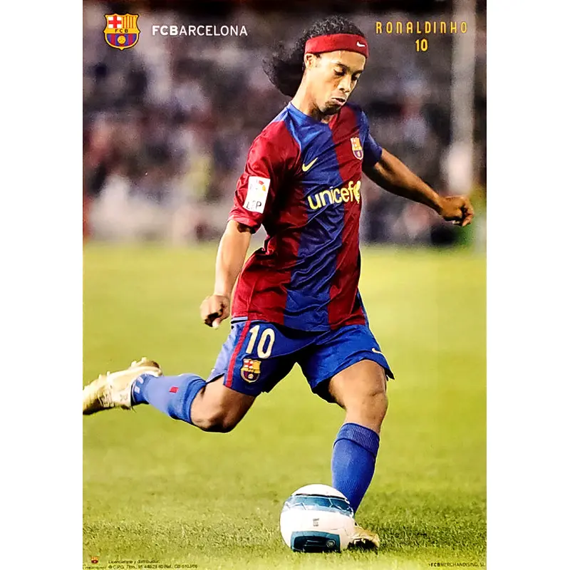 Ronaldinho "Superstar" FC Barcelona Football Soccer Action Poster - CPG 2007