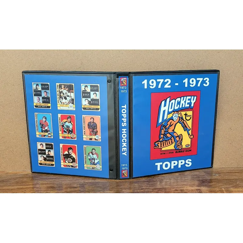 1972 Topps Hockey Cards Custom Made Album Binder Inserts 3 Sizes - 3567