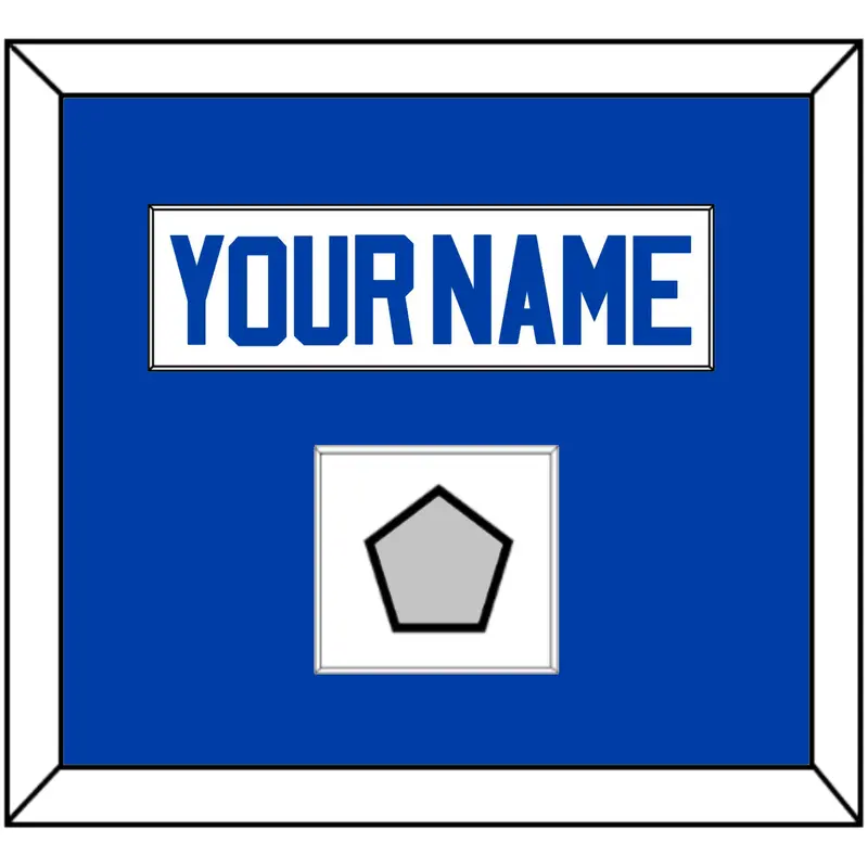 Detroit Name & Champions Trophy Patch - Home White (1983-1996) - Single Mat 1