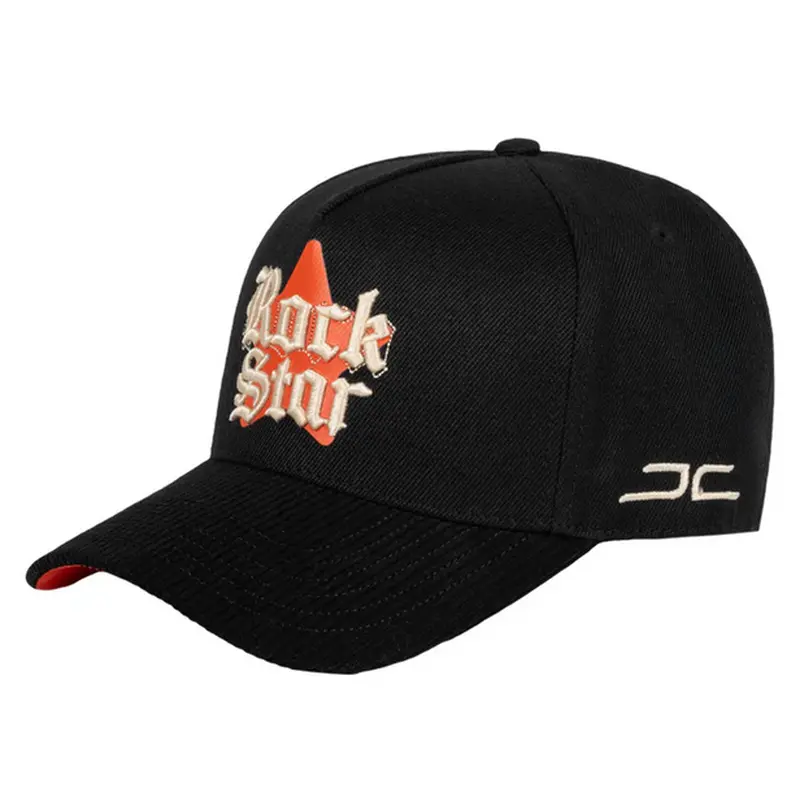 JC HATS BLACK SNAPBACK ROCKSTAR 1933 BLK