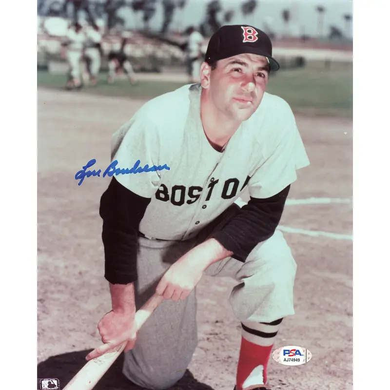 LOU BOUDREAU signed 8x10 photo PSA/DNA Boston Red Sox Autographed