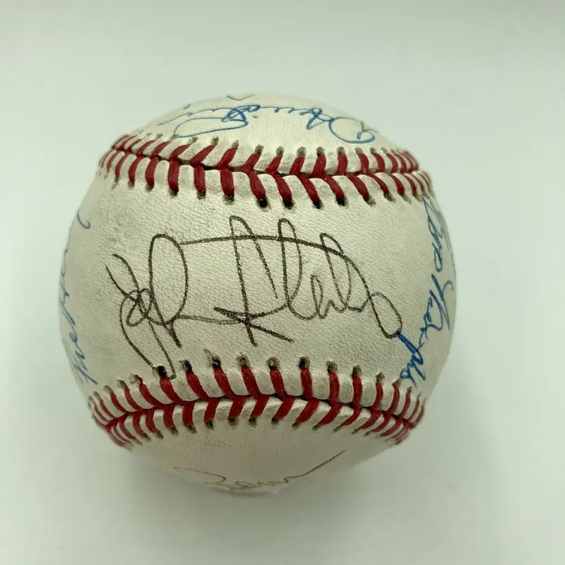 John Sterling Michael Kay Waldman Bob Murphy NY Announcers Signed Baseball JSA