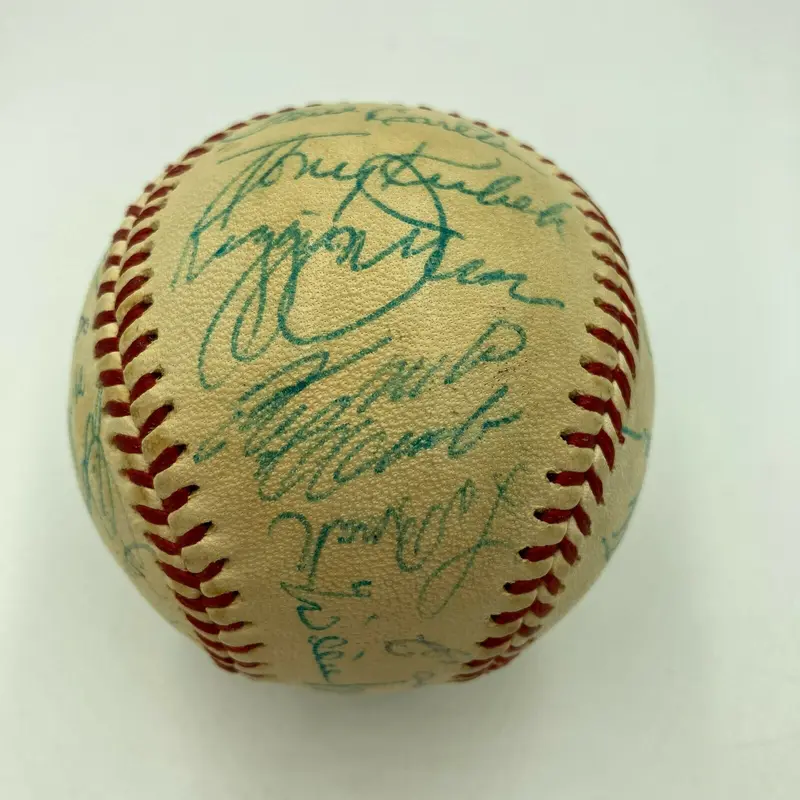 Roberto Clemente Willie Mays 1971 All Star Game Team Signed Baseball JSA COA