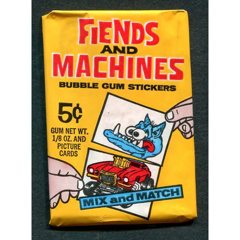 1970 Donruss Fiends and Machines Unopened Wax Pack
