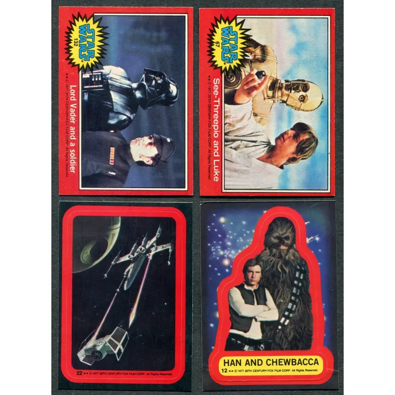 1977 Topps Star Wars Complete Series 2 Set (w/ stickers) (66/11) EX/MT NM