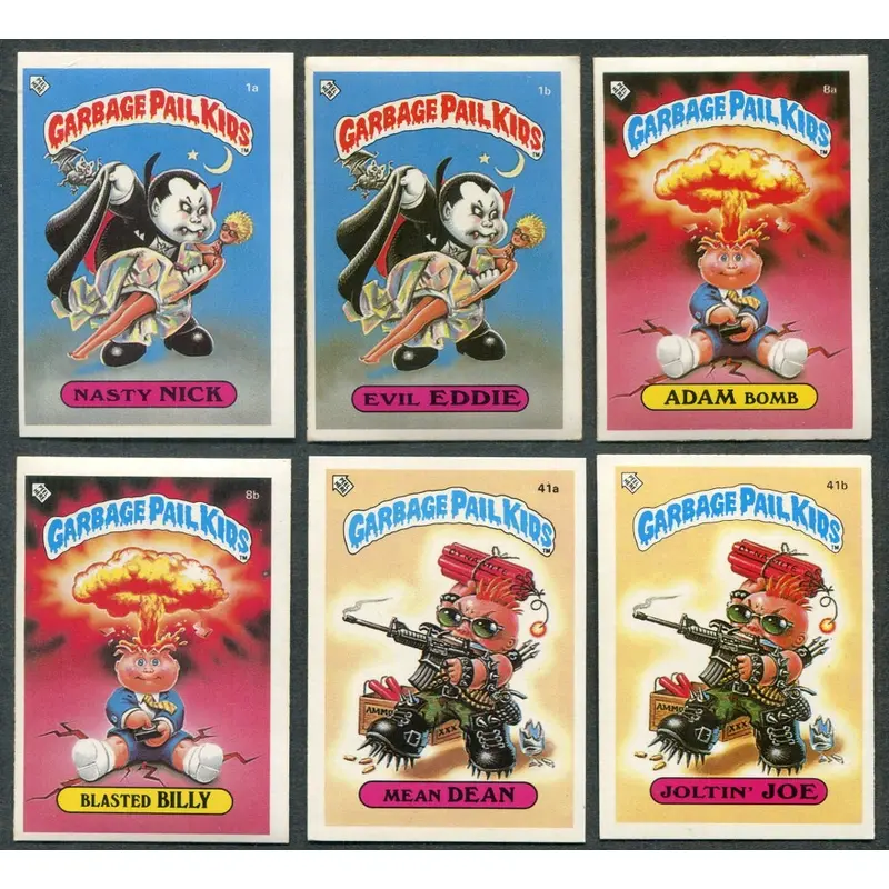 1986 Topps Garbage Pail Kids U.K. Complete Series 1 Set EX EX/MT