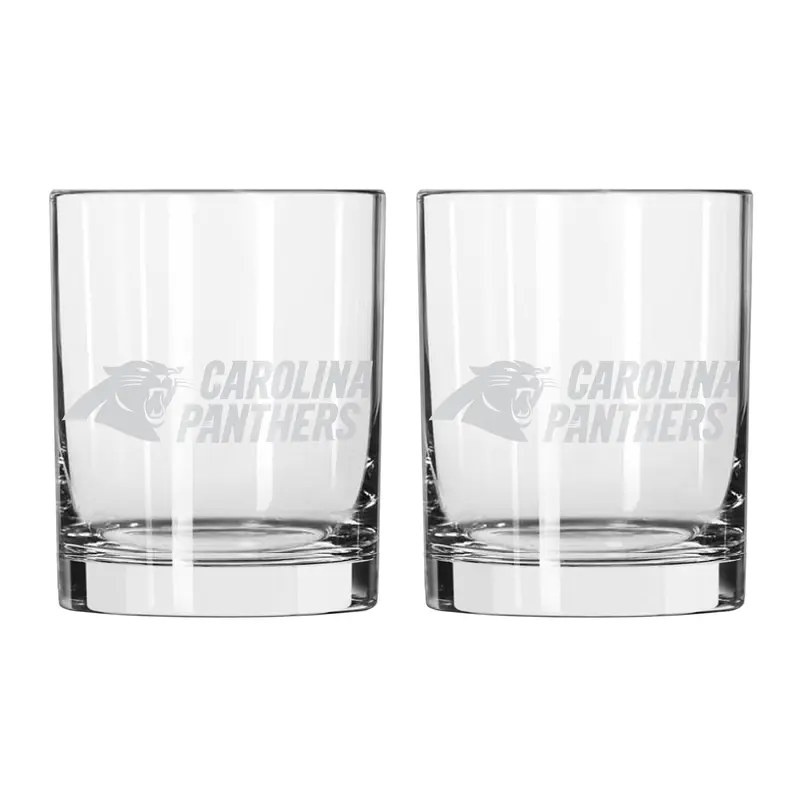 Carolina Panthers 14oz Frost Rocks Glass