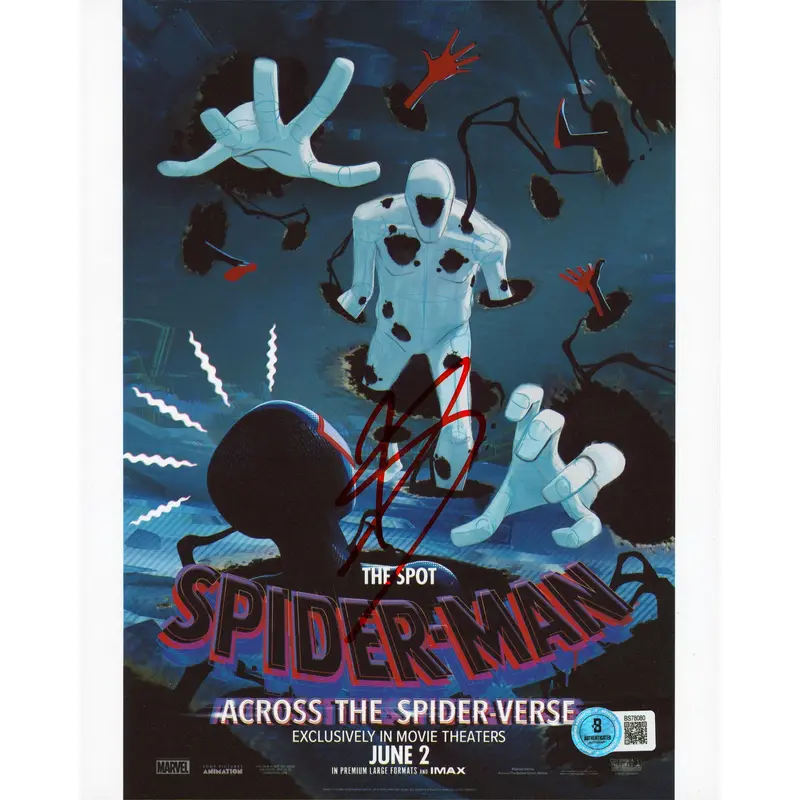 Jason Schwartzman Spider-Man: Across the Spider-Verse Signed 8x10 Photo BAS