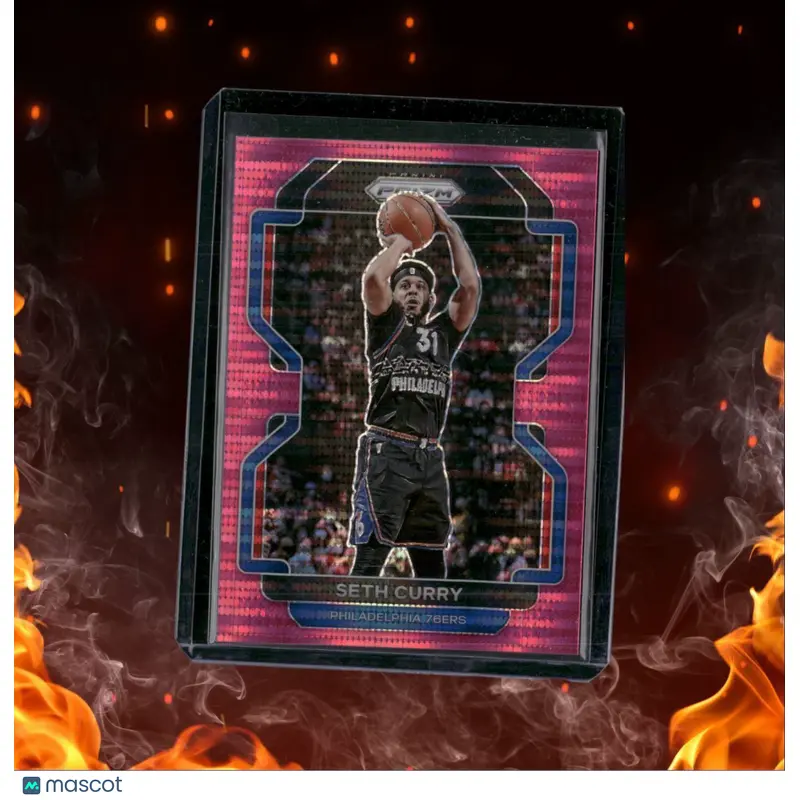 2021-22 Panini Prizm Seth Curry Pink Pulsar Prizm 35/42 #198
