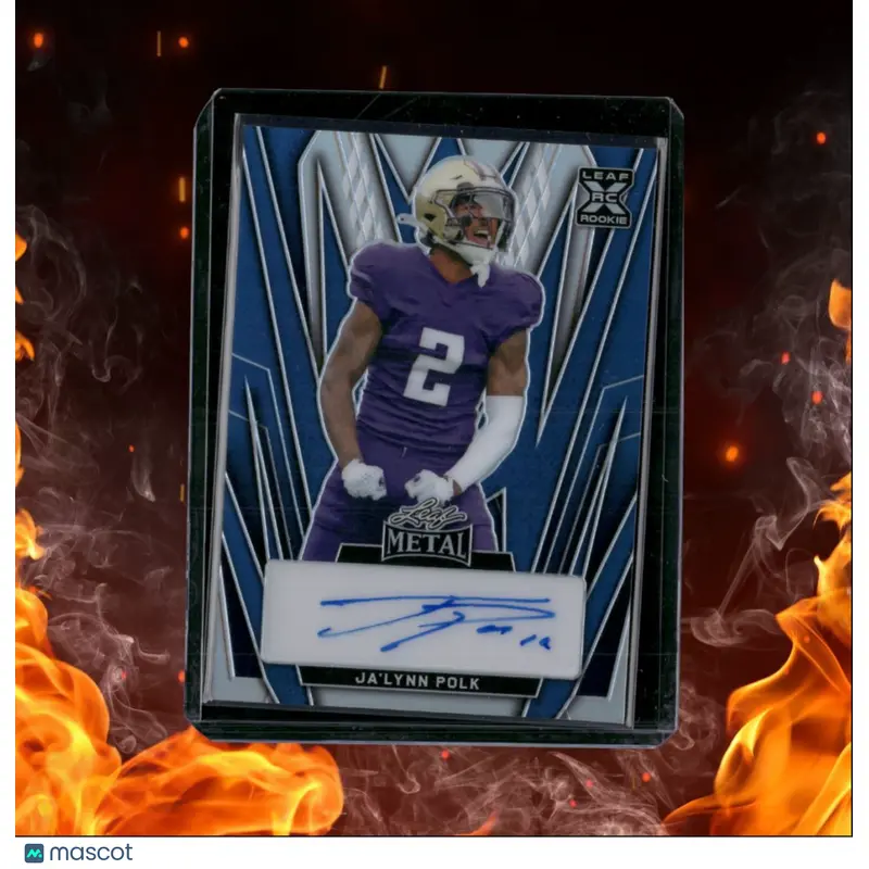 2024 Leaf Metal Ja'lynn Polk Blue Rookie Auto 1/9 #BA-JP1