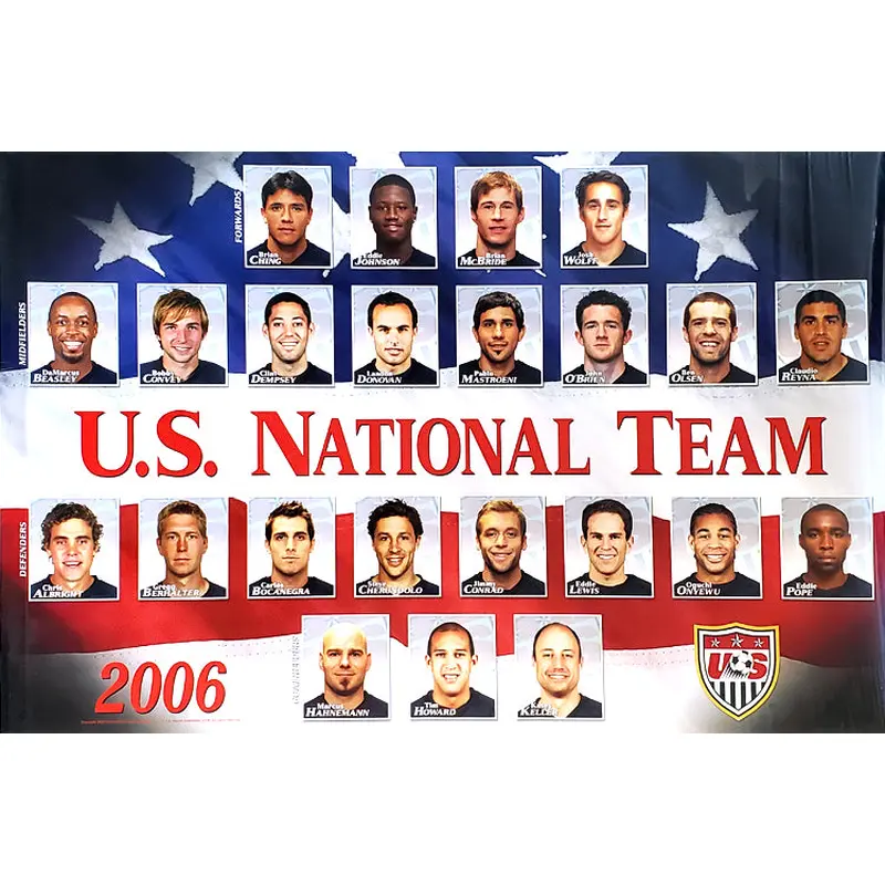 Team USA Soccer U.S. Men's National Team 2006 Poster - Sports Endeavors