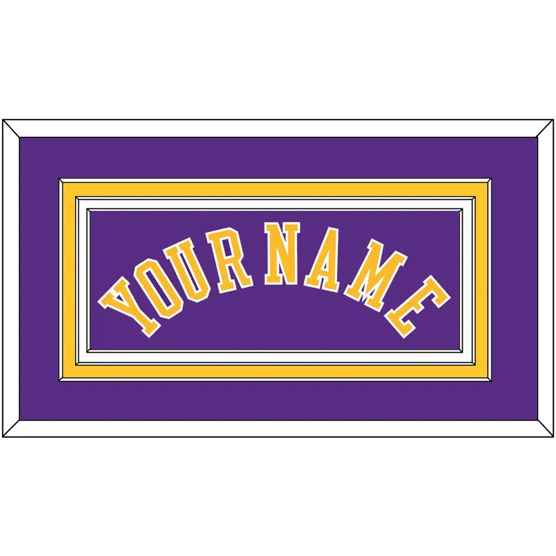 Los Angeles Name - Road Purple (1997-1999) - Triple Mat 2