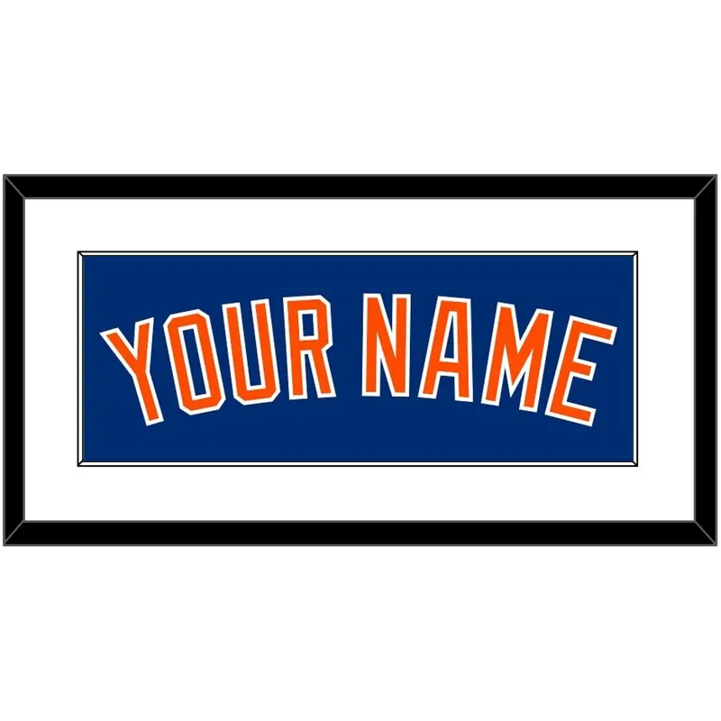 New York Name - Alternate Home Blue - Single Mat 1