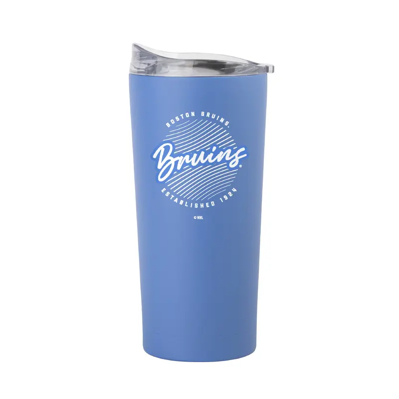 Boston Bruins 20oz Retro Script Arctic Powder Coat Tumbler
