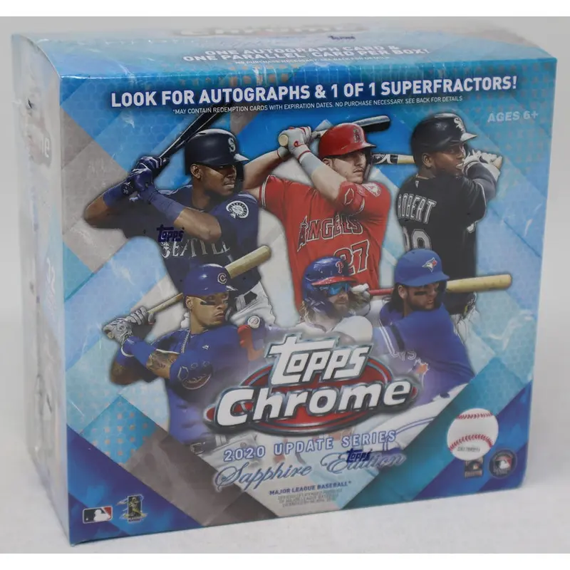 2020 Topps Chrome Baseball Update Series Sapphire Edition Box (8/4)