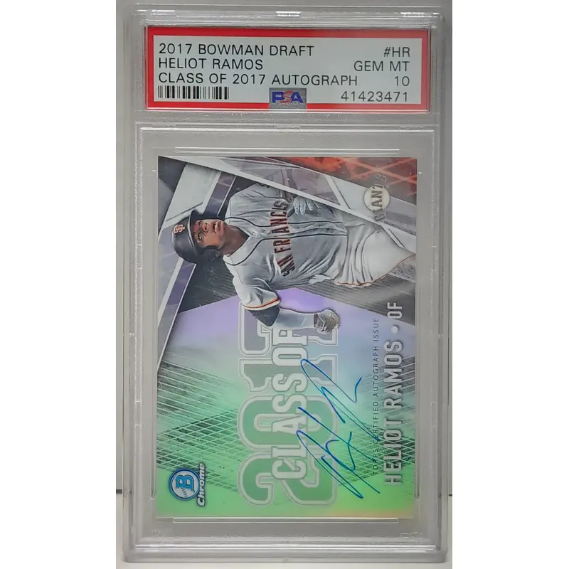 Heliot Ramos 2017 Bowman Draft Class of 2017 Auto PSA 10 Gem Mint