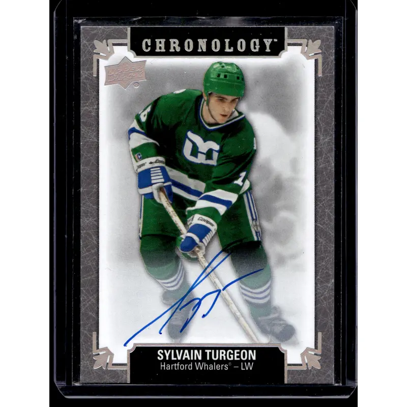 2019-20 Upper Deck Chronology - Franchise History Autographs - Sylvain Turgeon #FH-HA-ST