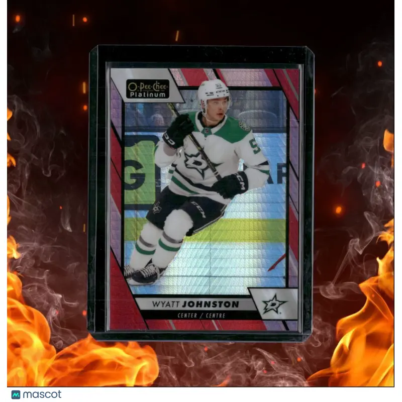 2023-24 O-Pee-Chee Platinum Wyatt Johnston Red Prism 089/199 #65