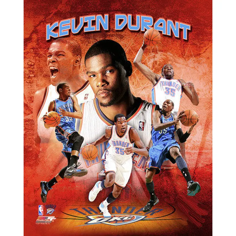 Kevin Durant "Thundering" Oklahoma City Thunder Premium 16x20 Poster Print