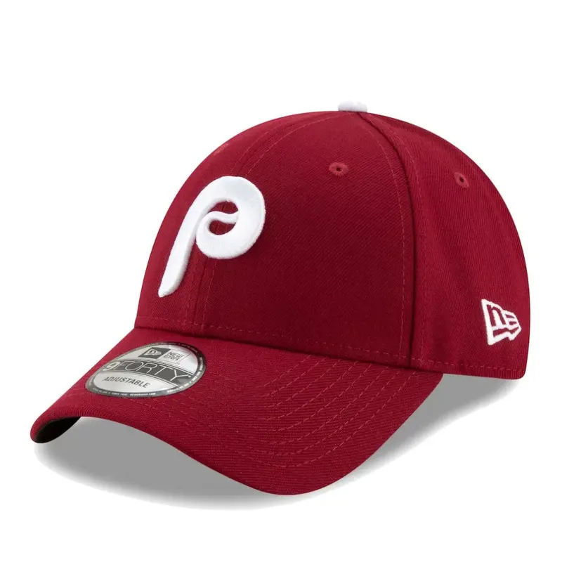 New Era 9Forty Philadelphia Phillies 'The League' 80's Throwback Adjustable Maroon Hat