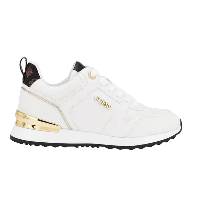 GUESS WOMENS TENNIS SHOE WHITE KADLIN, GWKADLIN WHT