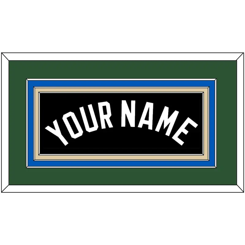Milwaukee Name - Black Statement - Triple Mat 2