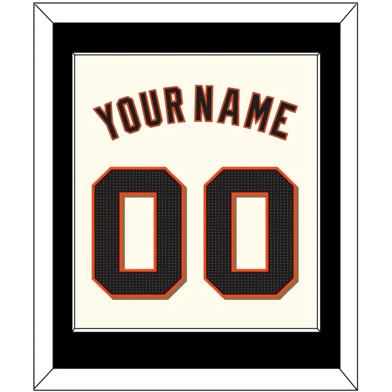 San Francisco Name & Number - Home Cream - Single Mat 2