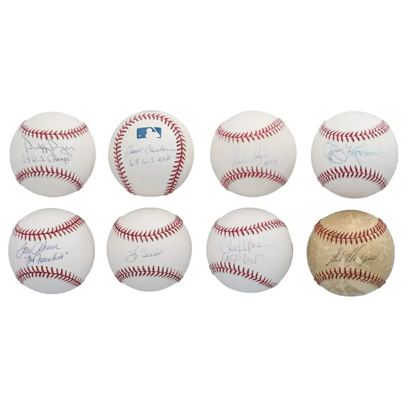1969 New York Mets WS Champs Team Signed Baseball Collection 40 Balls JSA COA