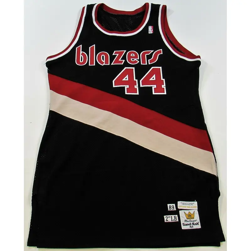 1989 Drazen Petrovic Rookie Portland Trail Blazers Game Used Jersey With COA