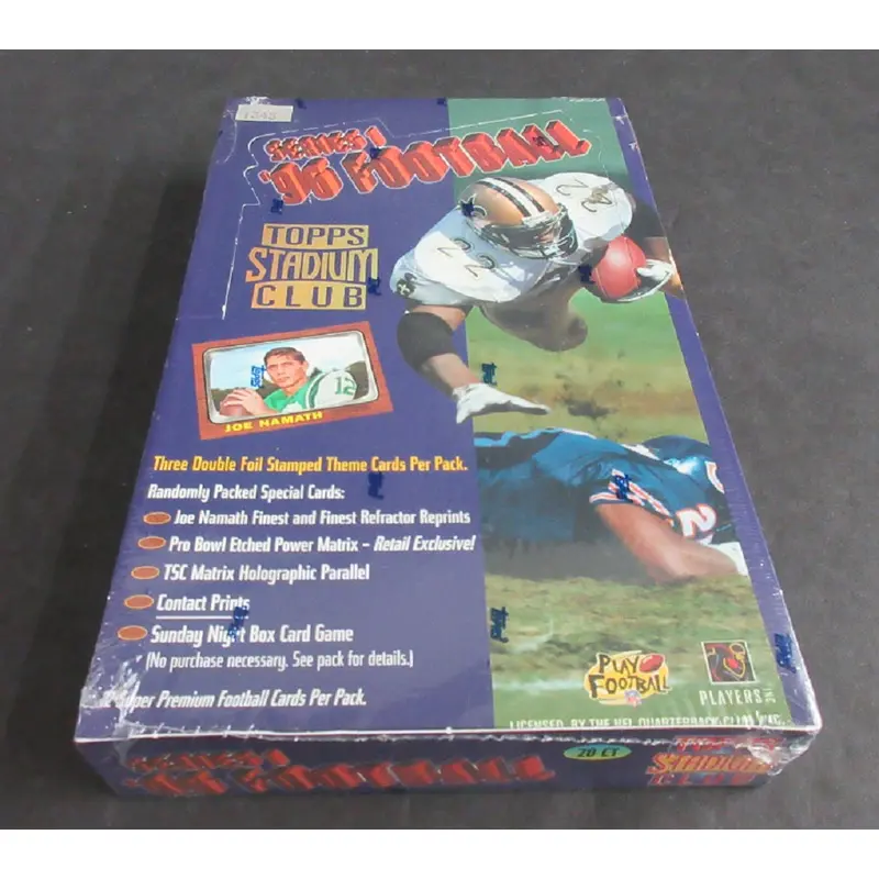 1996 Topps Stadium Club Football Series 1 Box (Retail) (20/12)