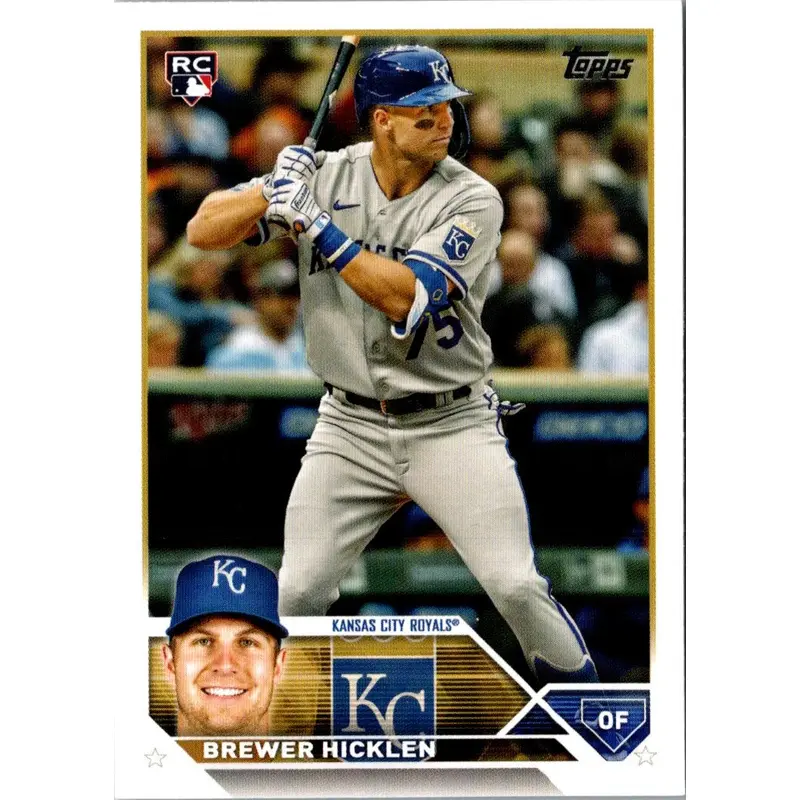 2023 Topps Update Gold Foil Brewer Hicklen #US37