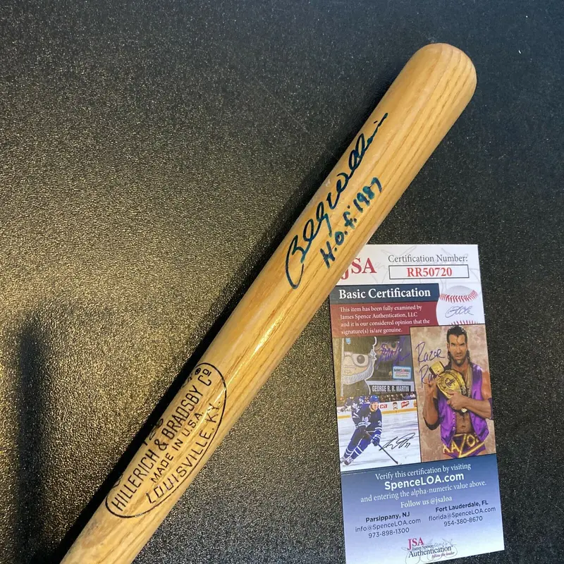 Billy Williams Signed Louisville Slugger Mini Baseball Bat Chicago Cubs JSA