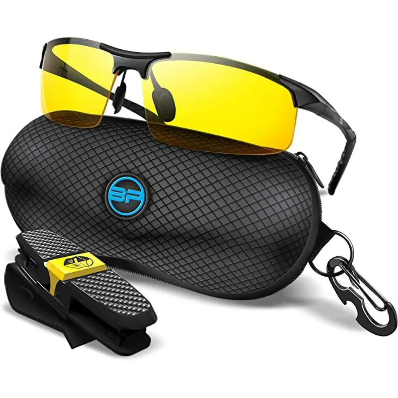 Blupond Yellow Ultimate Eye Protection Glasses w/ Case & Accessories