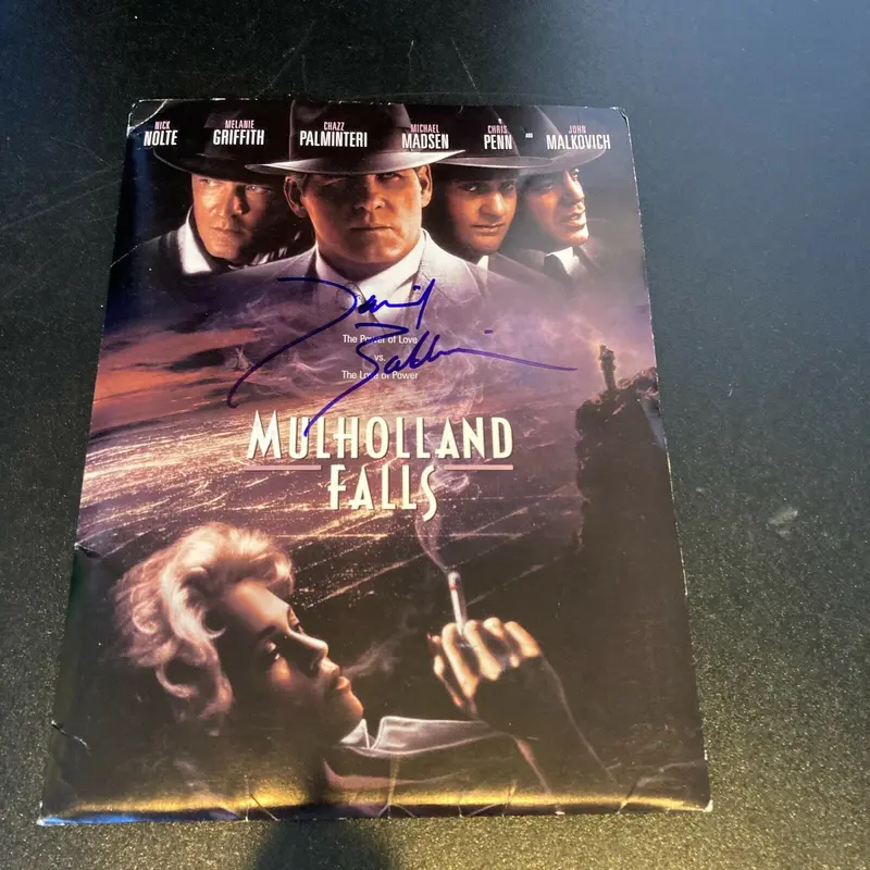 Daniel Baldwin Twice Signed Mulholland Falls Movie Folder With JSA COA