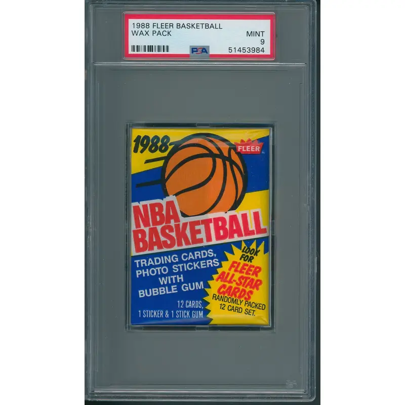 1988 1988/89 Fleer Basketball Unopened Wax Pack PSA 9