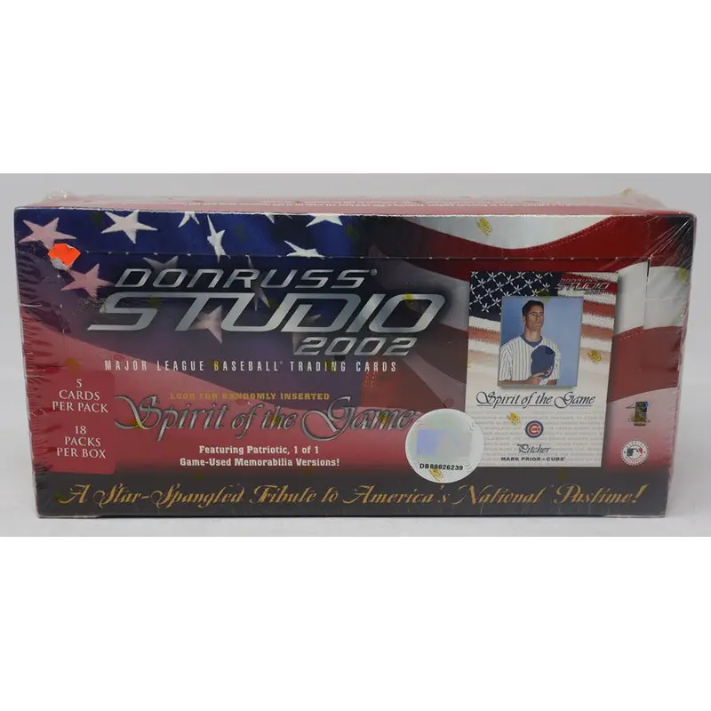 2002 Donruss Studio Baseball Box (Hobby)