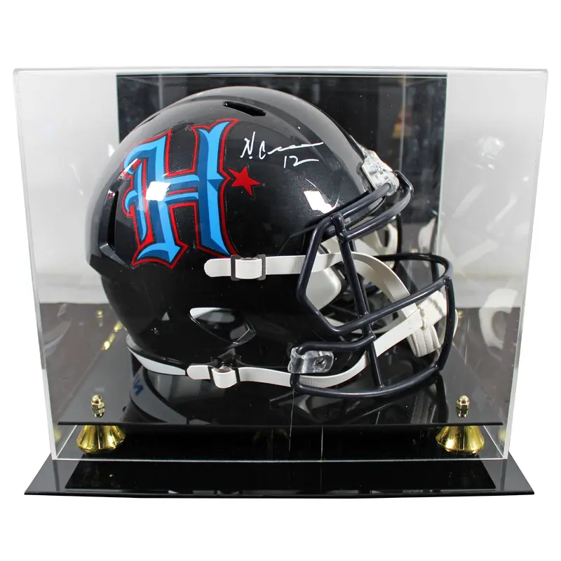 Texans Nico Collins Signed 2024 H-Town Full Size Speed Rep Helmet w/ Case BAS W