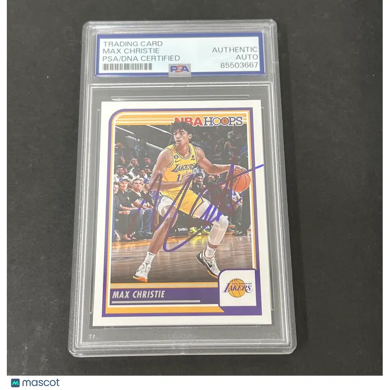 2023-24 Panini NBA Hoops #55 Max Christie signed card PSA
