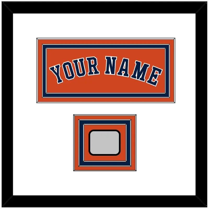 Houston Name & World Series Champions Patch - Alternate Orange - Triple Mat 1