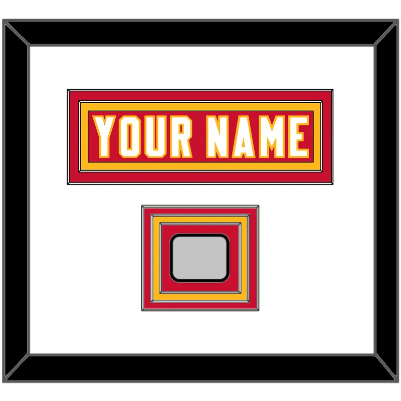 Kansas City Nameplate & Super Bowl Champions Patch - Home Red - Triple Mat 1